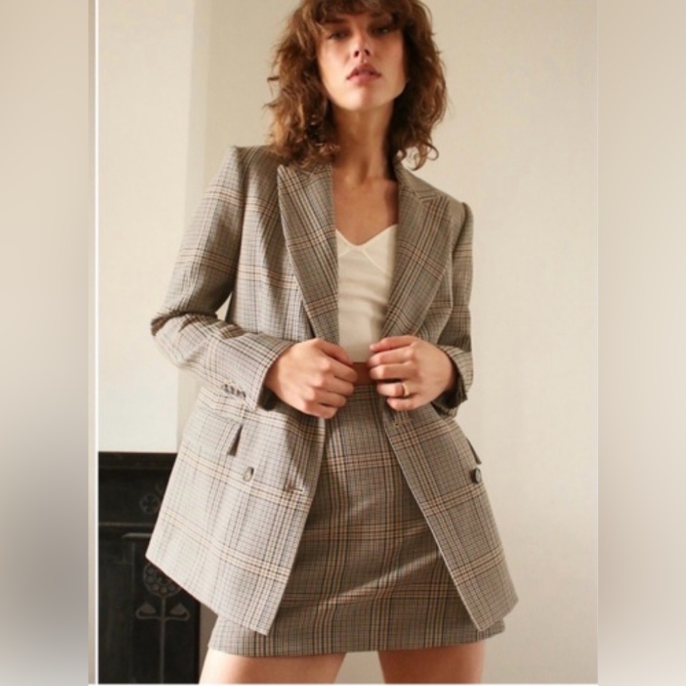 Like New Aritzia Wilfred Margaux Blazer Tannin/Black